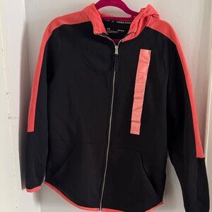 Under Armour size Medium loose orange and black sweater